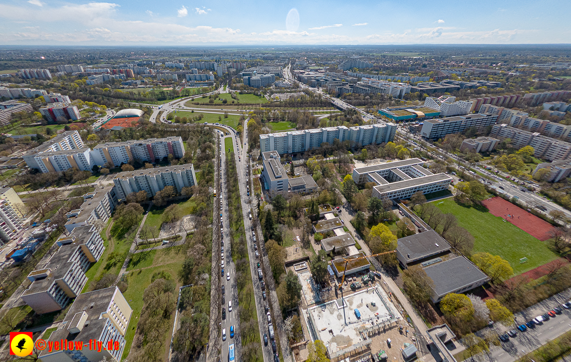21.04.2023 - Baustelle Haus für Kinder in Neuperlach